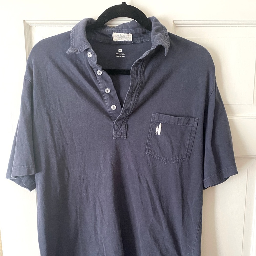 Men’s Jonnie O navy 100% cotton Medium golf shirt